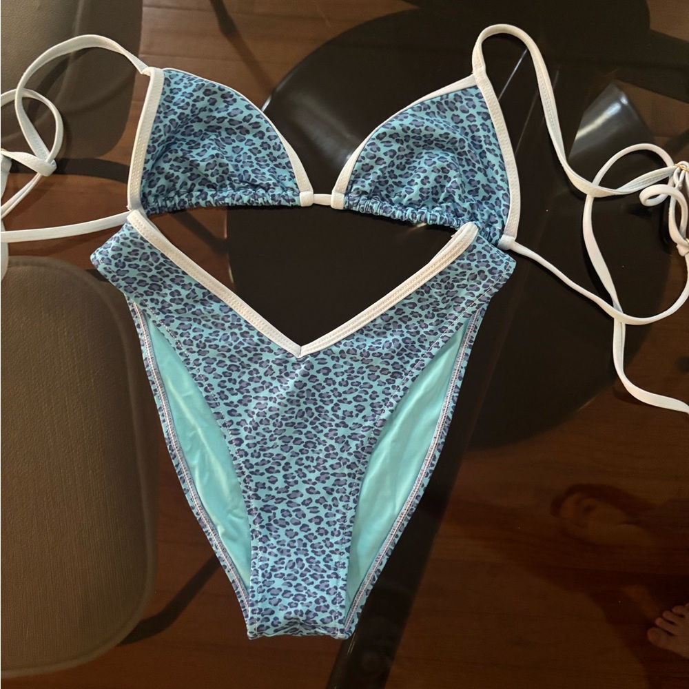 Frankie's Bikinis Cobalt Cheetah